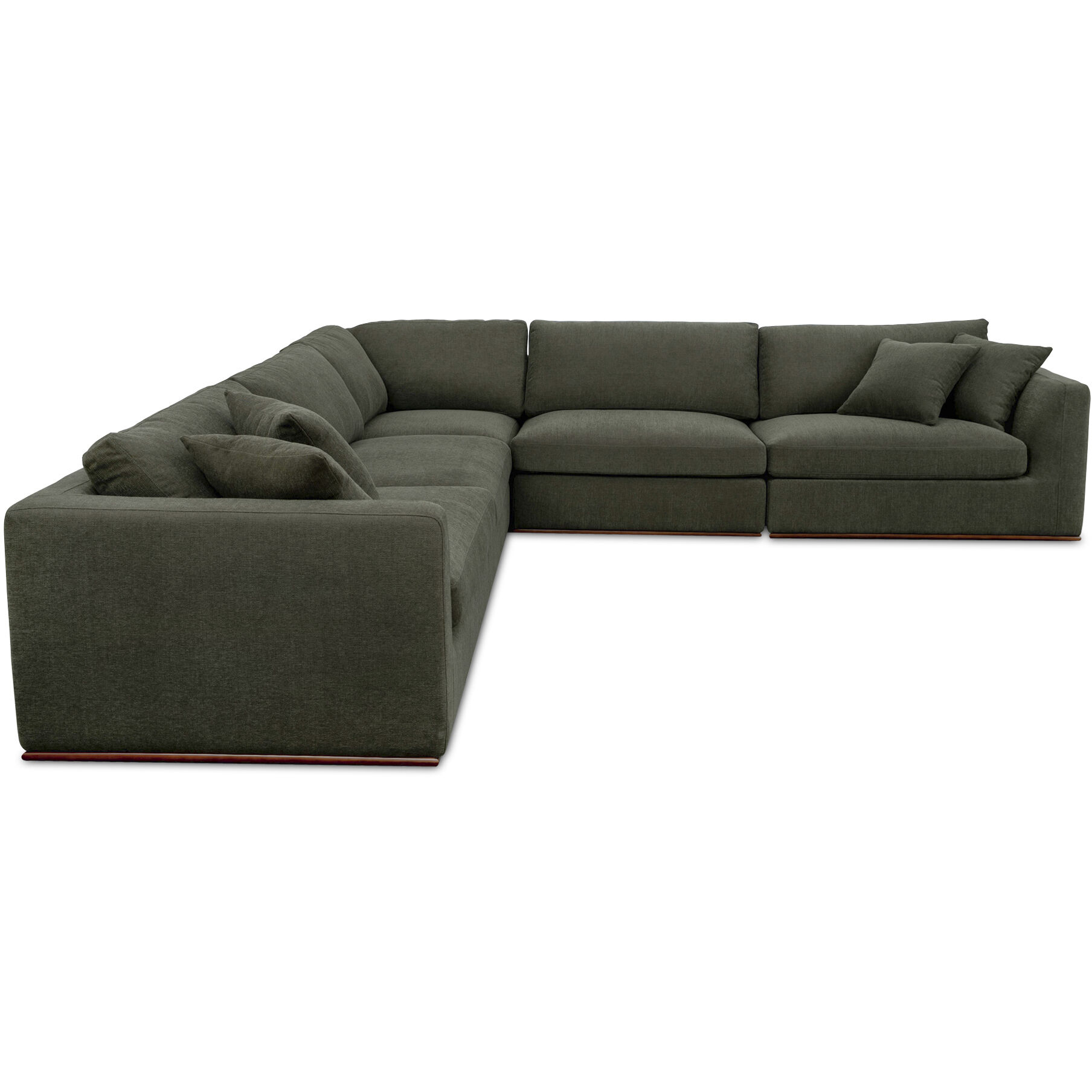 Rue Green Modular Sectional, Classic L